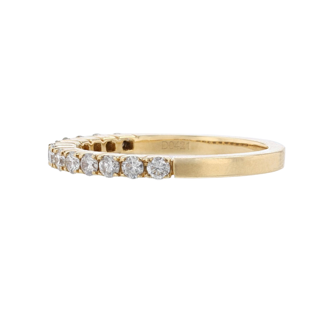 18K Yellow Gold 13 Diamond Band