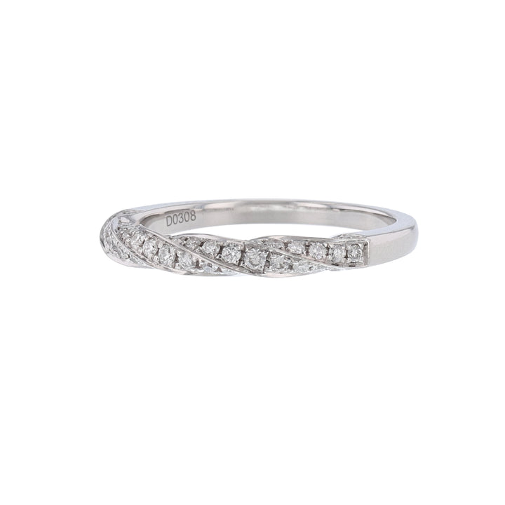 Twist Rope Diamond Stackable Band