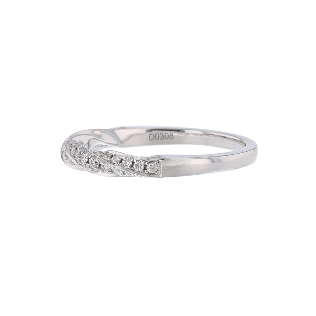 Twist Rope Diamond Stackable Band