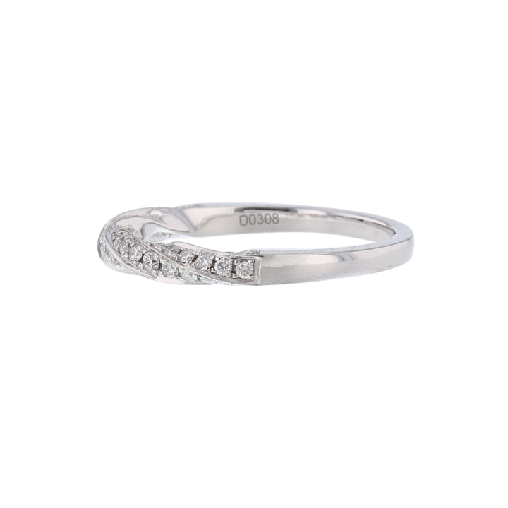 Twist Rope Diamond Stackable Band