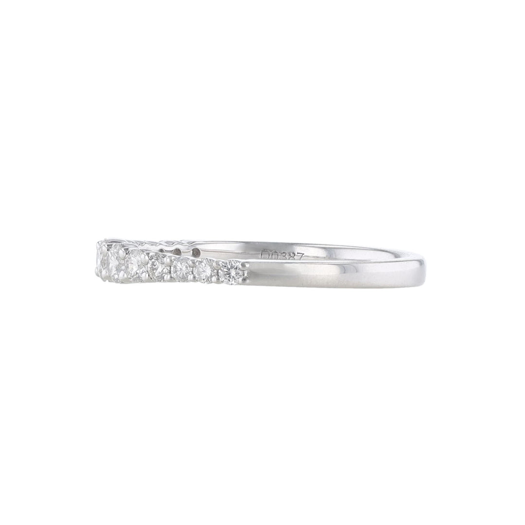 Diamond Halfway Wedding Band