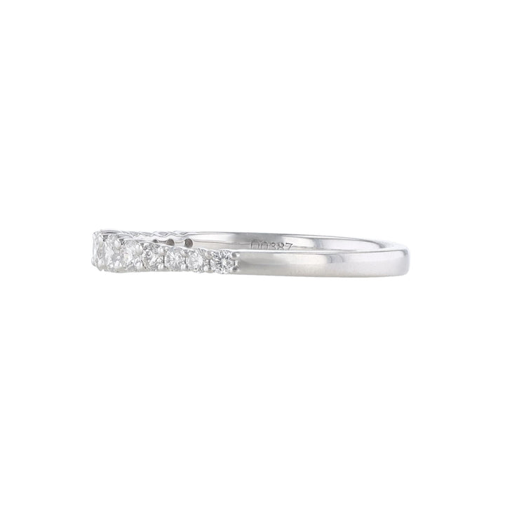 Diamond Halfway Wedding Band