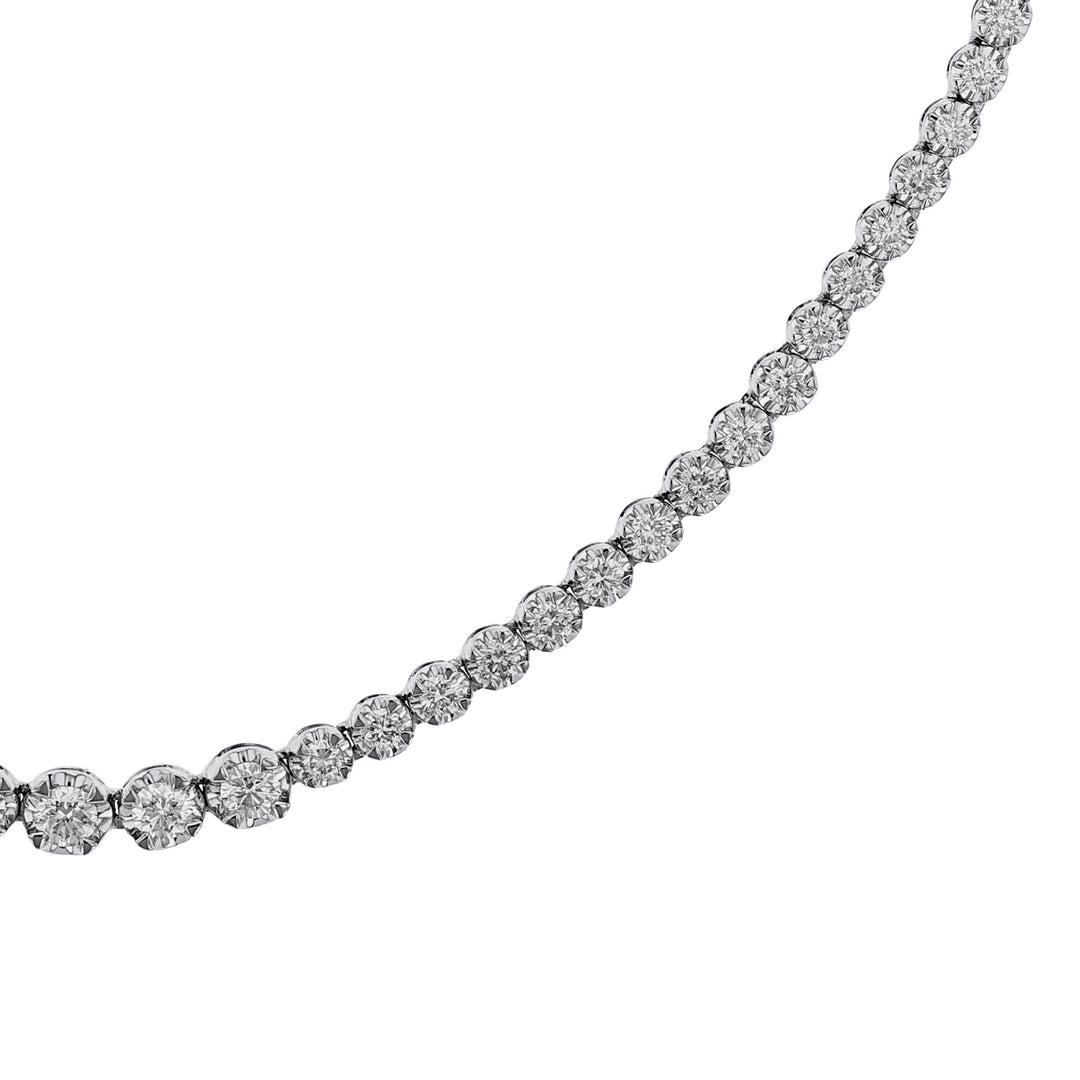 18K White Gold Diamond Necklace 5.03ct