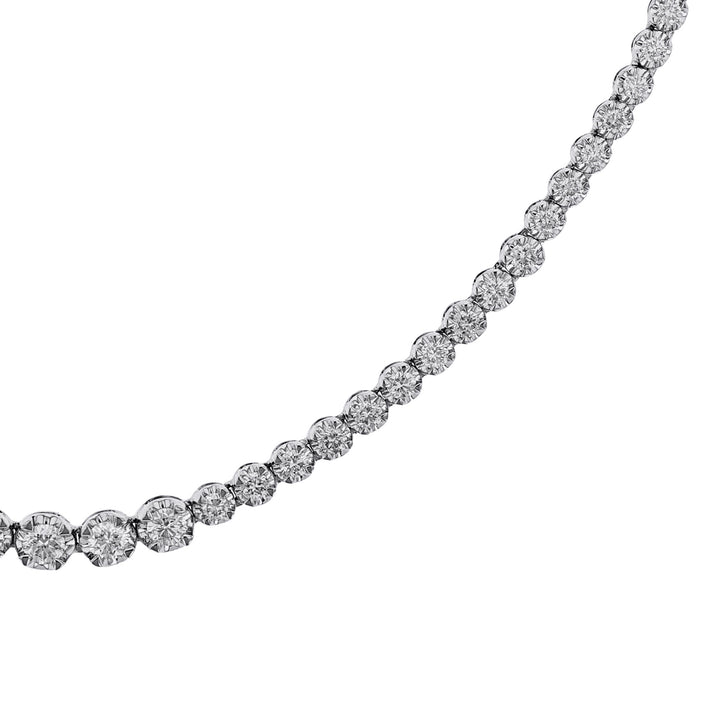 18K White Gold Diamond Necklace 5.03ct