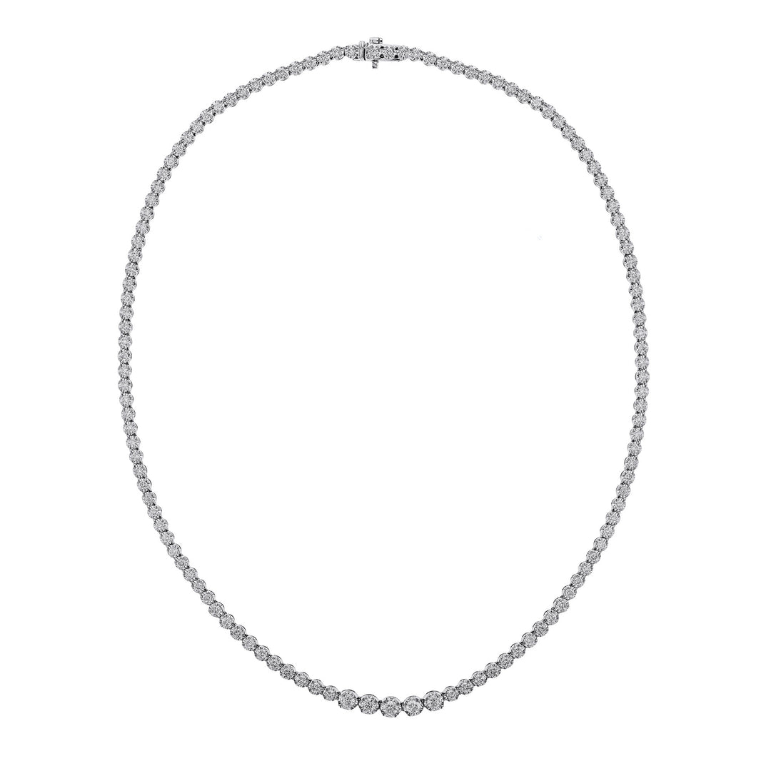 18K White Gold Diamond Necklace 5.03ct