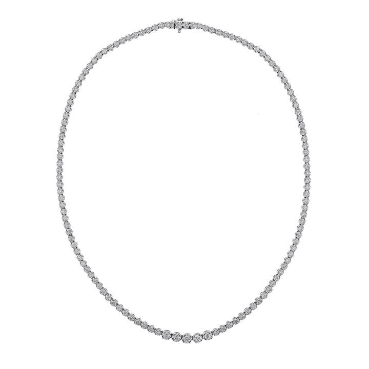 18K White Gold Diamond Necklace 5.03ct