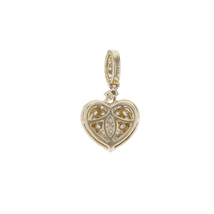 18K Yellow Gold Diamond Pendant, 0.56C