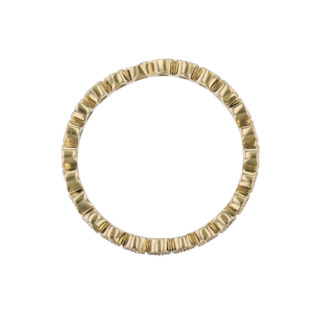 Diamond Milgrain Bezel Eternity Band