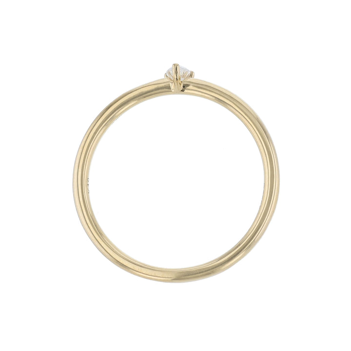 Pear Shaped Diamond Solitaire Ring