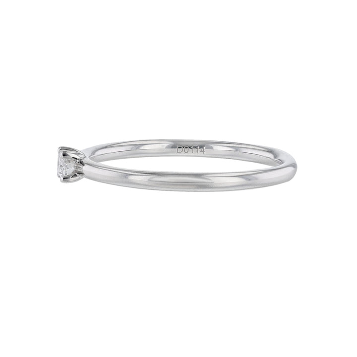 Horizontal Oval Shaped Solitaire Diamond Ring