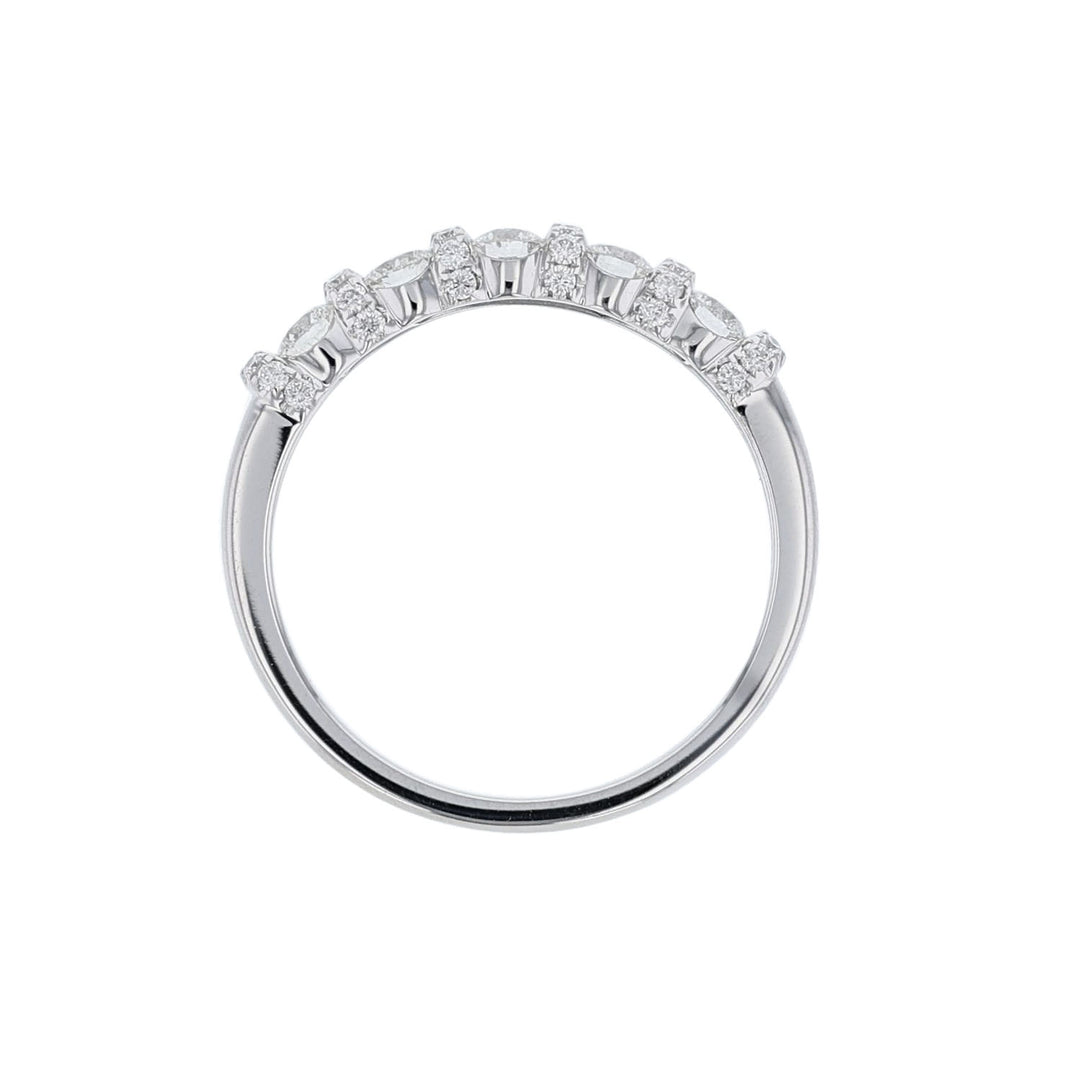 18K White Gold Diamond Wedding Ring