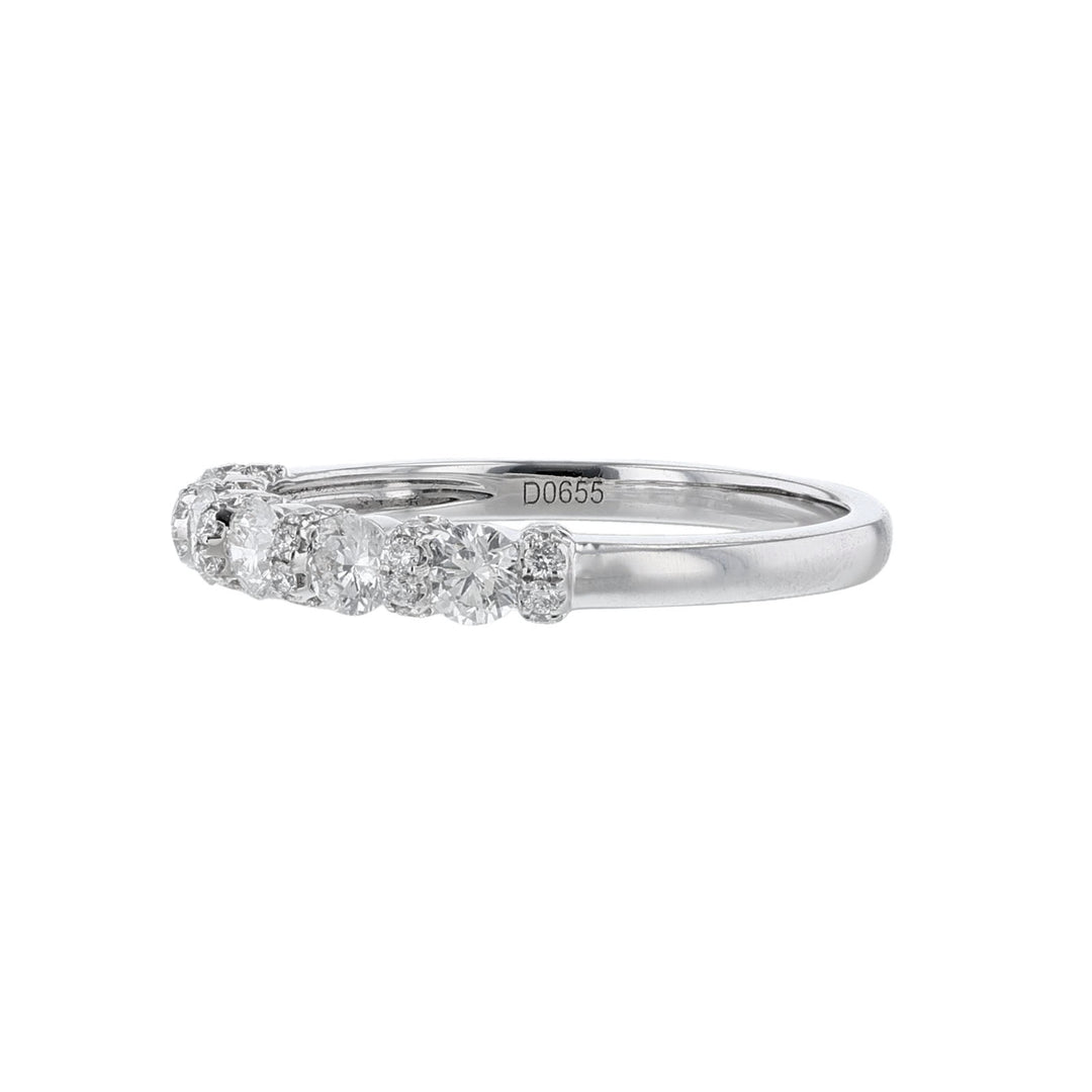 18K White Gold Diamond Wedding Ring