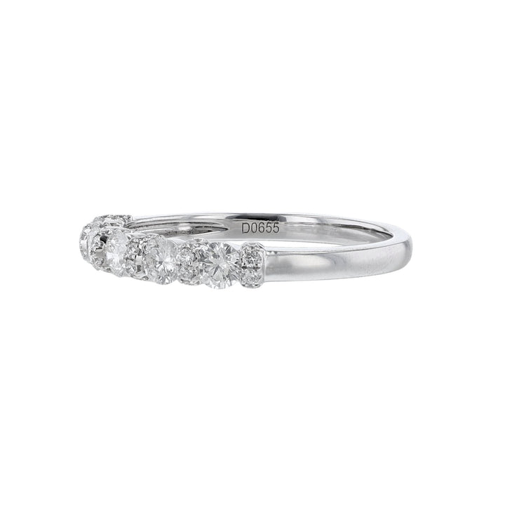 18K White Gold Diamond Wedding Ring