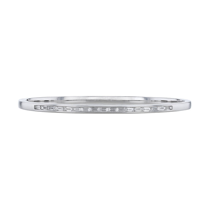 Baguette Diamond Channel Set Bangle