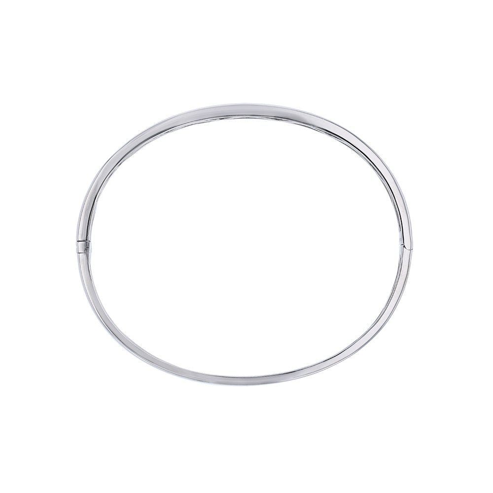 18K White Gold Marquise Cut Diamond Bangle