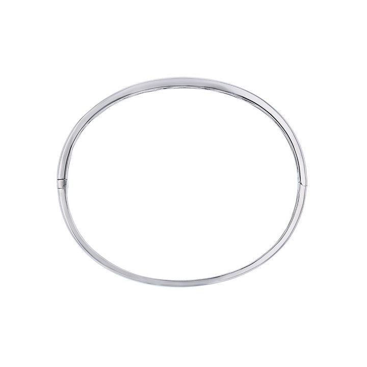 18K White Gold Marquise Cut Diamond Bangle
