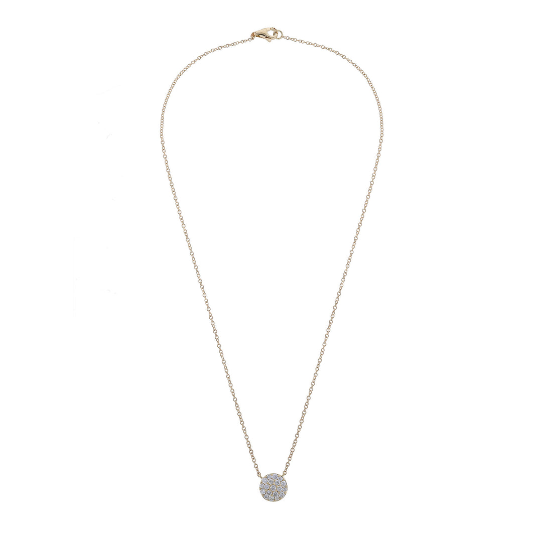 Diamond Round Pendant Necklace, 0.45ct.