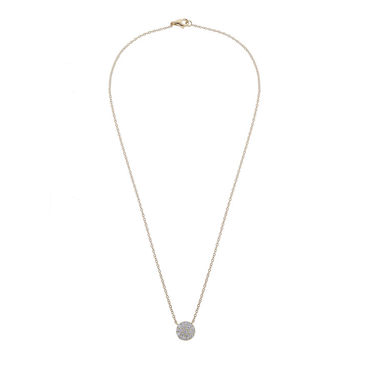 Diamond Round Pendant Necklace, 0.45ct.