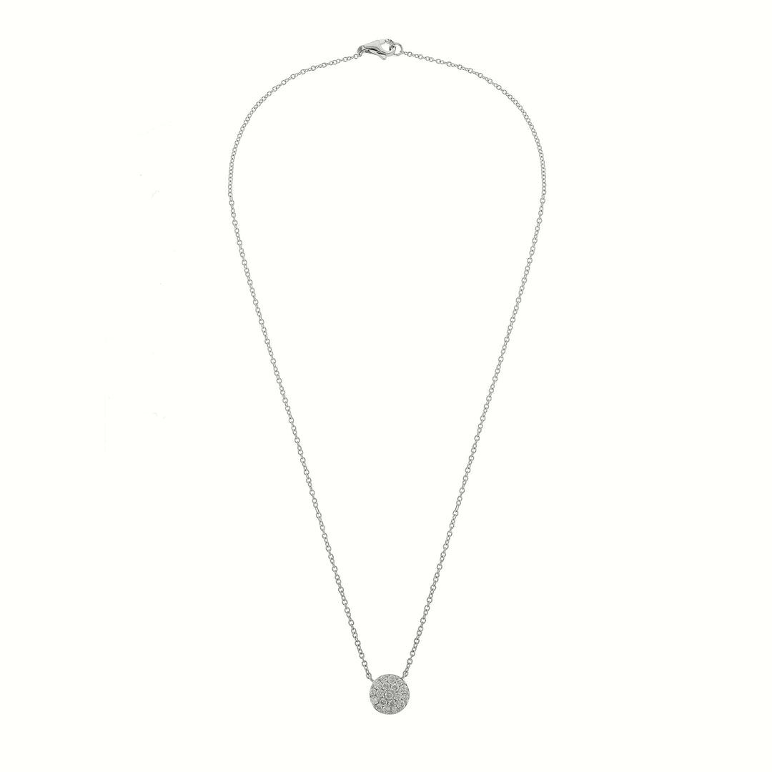 Diamond Round Pendant Necklace, 0.45ct.