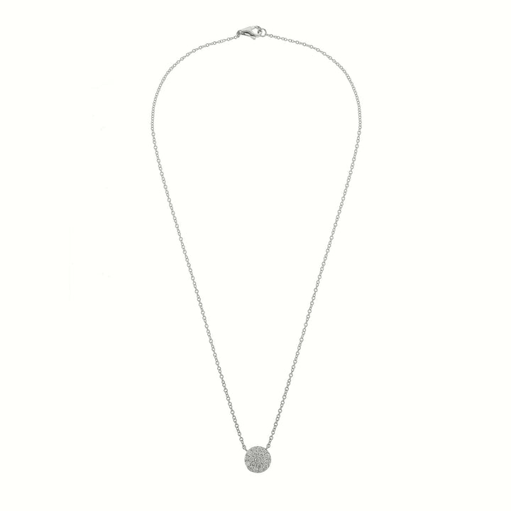 Diamond Round Pendant Necklace, 0.45ct.