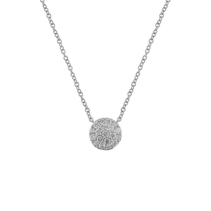 Diamond Round Pendant Necklace, 0.45ct.