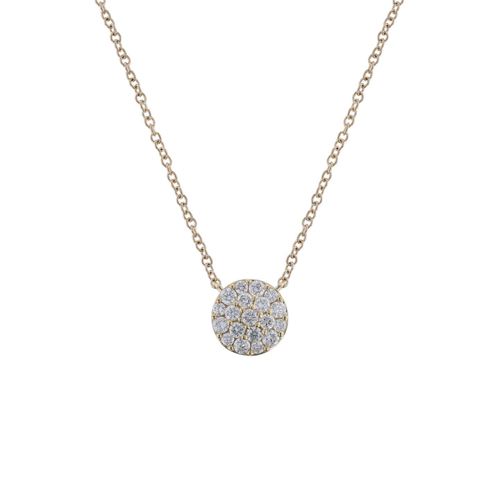 Diamond Round Pendant Necklace, 0.45ct.