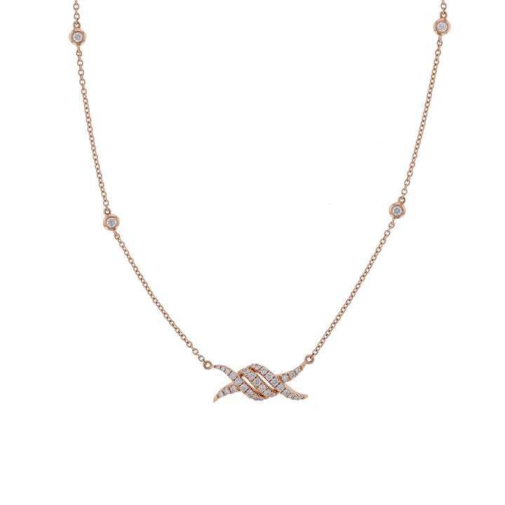 Diamond Twist Pendant Necklace, 0.51ct.