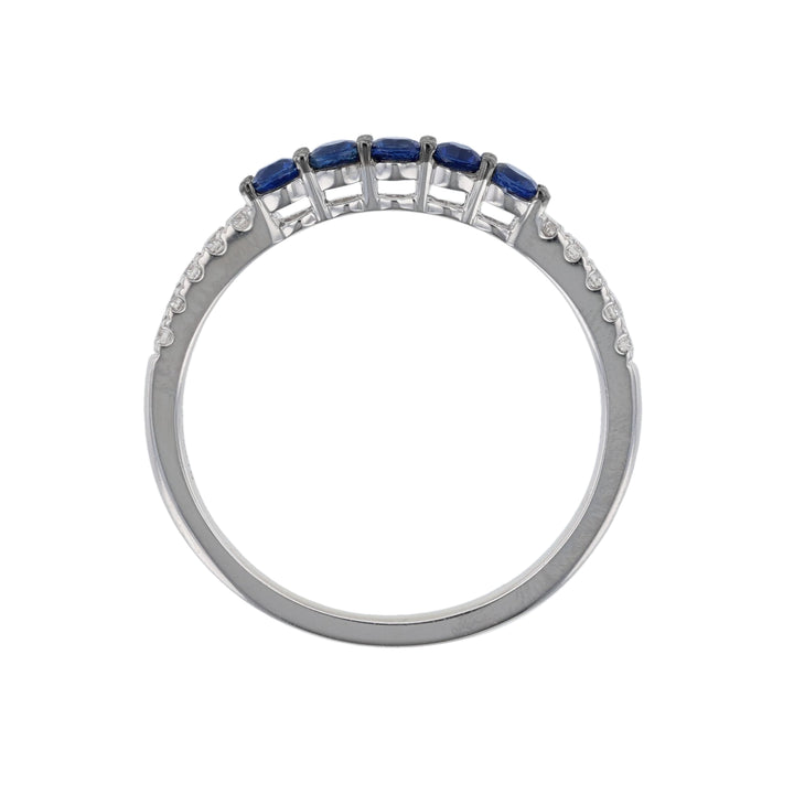 Sapphire and Diamonds Rings, 0.40ct.