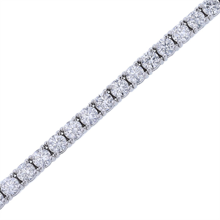 18K White Gold Diamond Tennis Bracelet, 5.03ct