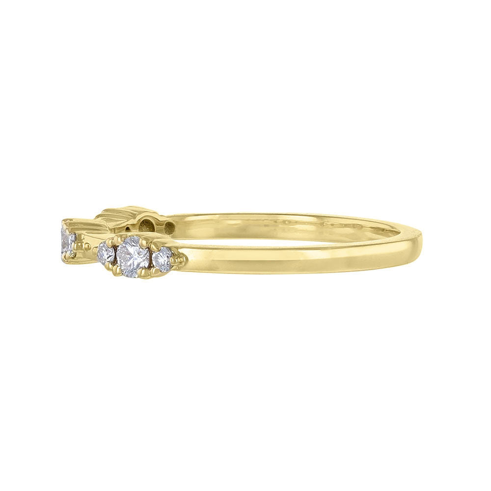 18K Yellow Gold Trio Diamond Band