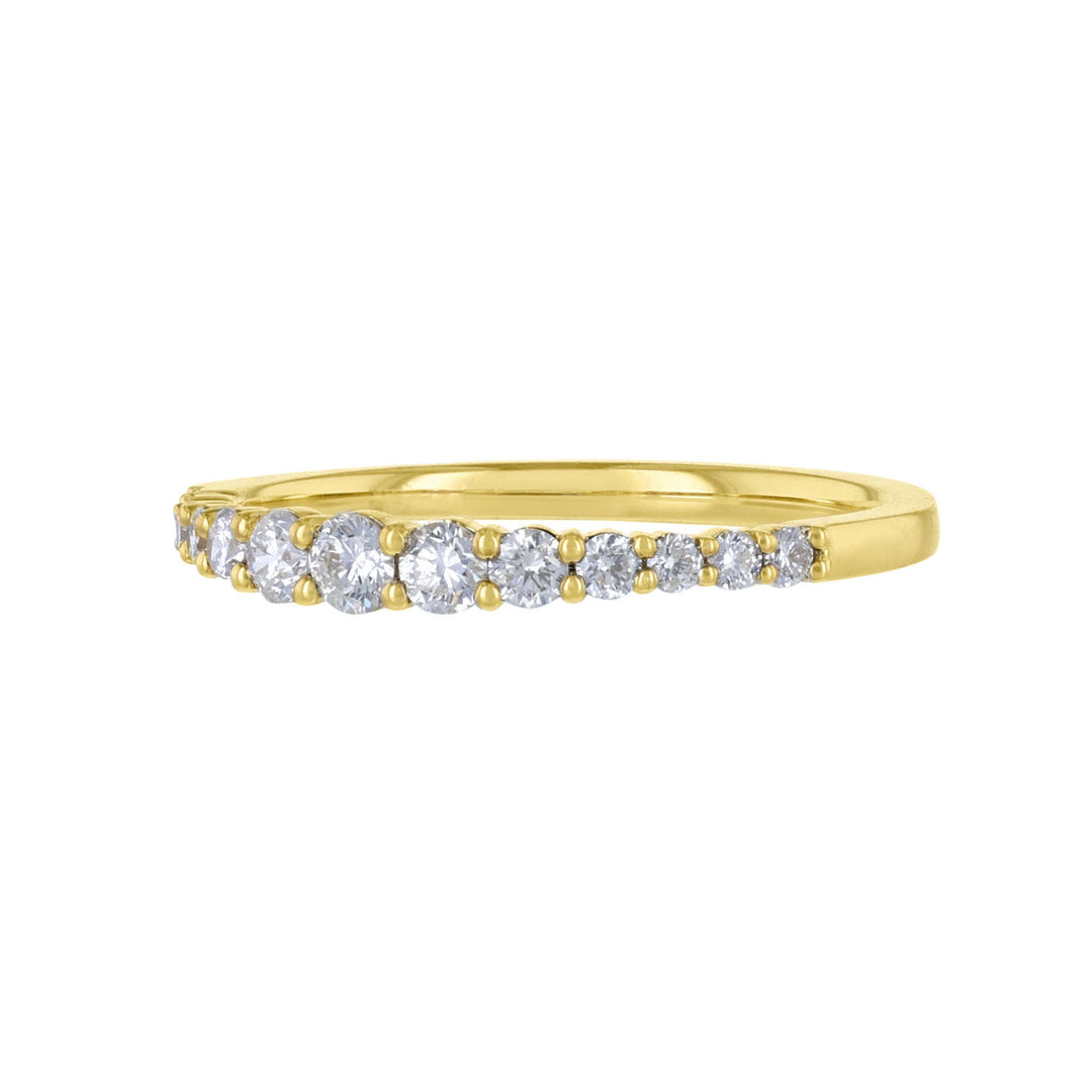Gradient Round Cut Diamond Band