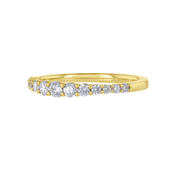 Gradient Round Cut Diamond Band