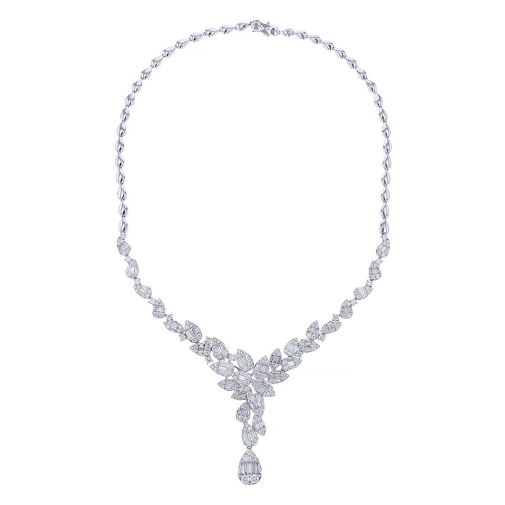 Multi Pear Pendant Diamond Necklace