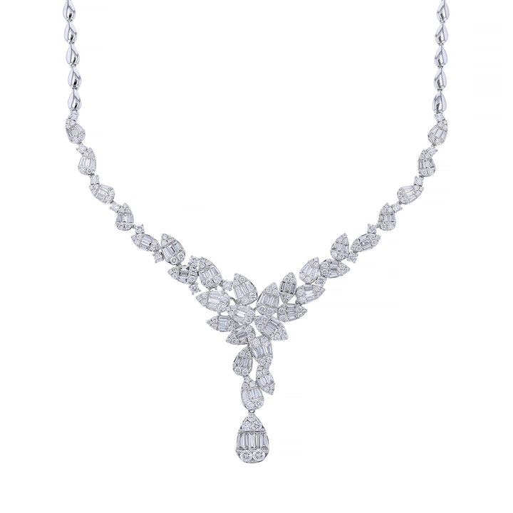 Multi Pear Pendant Diamond Necklace