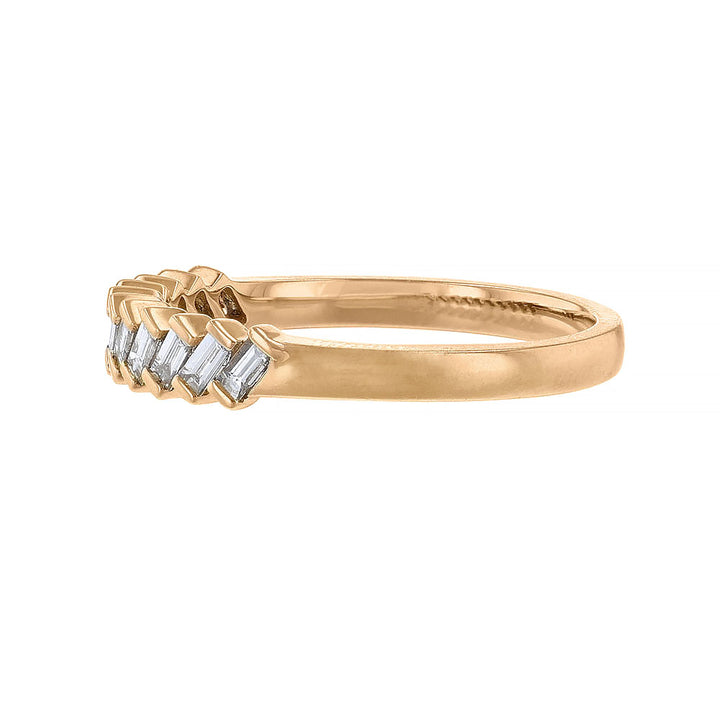 Angled Baguette Diamond Ring, 0.36ct.