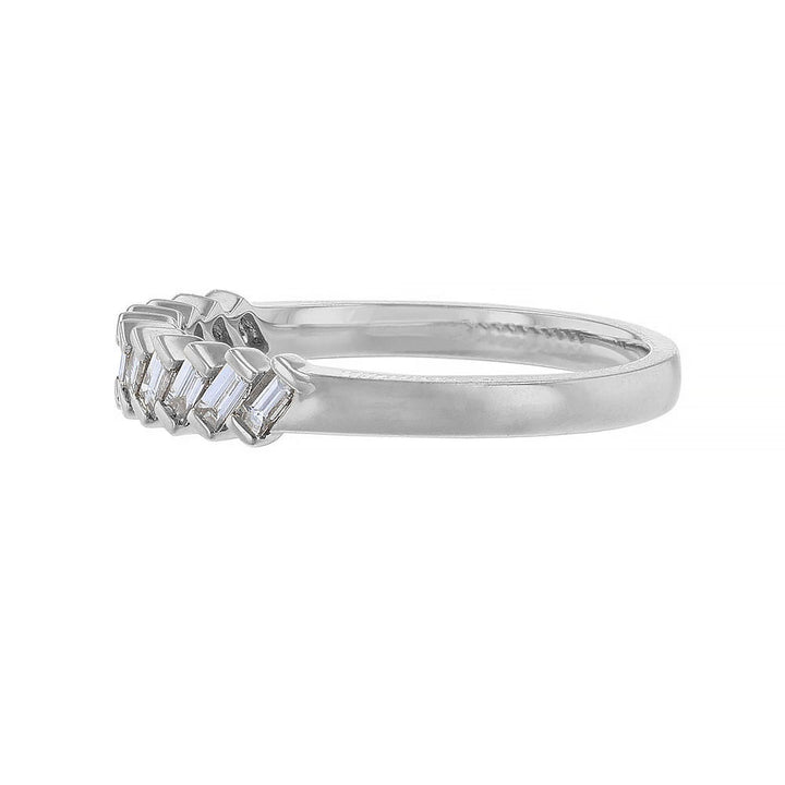 Angled Baguette Diamond Ring, 0.36ct.