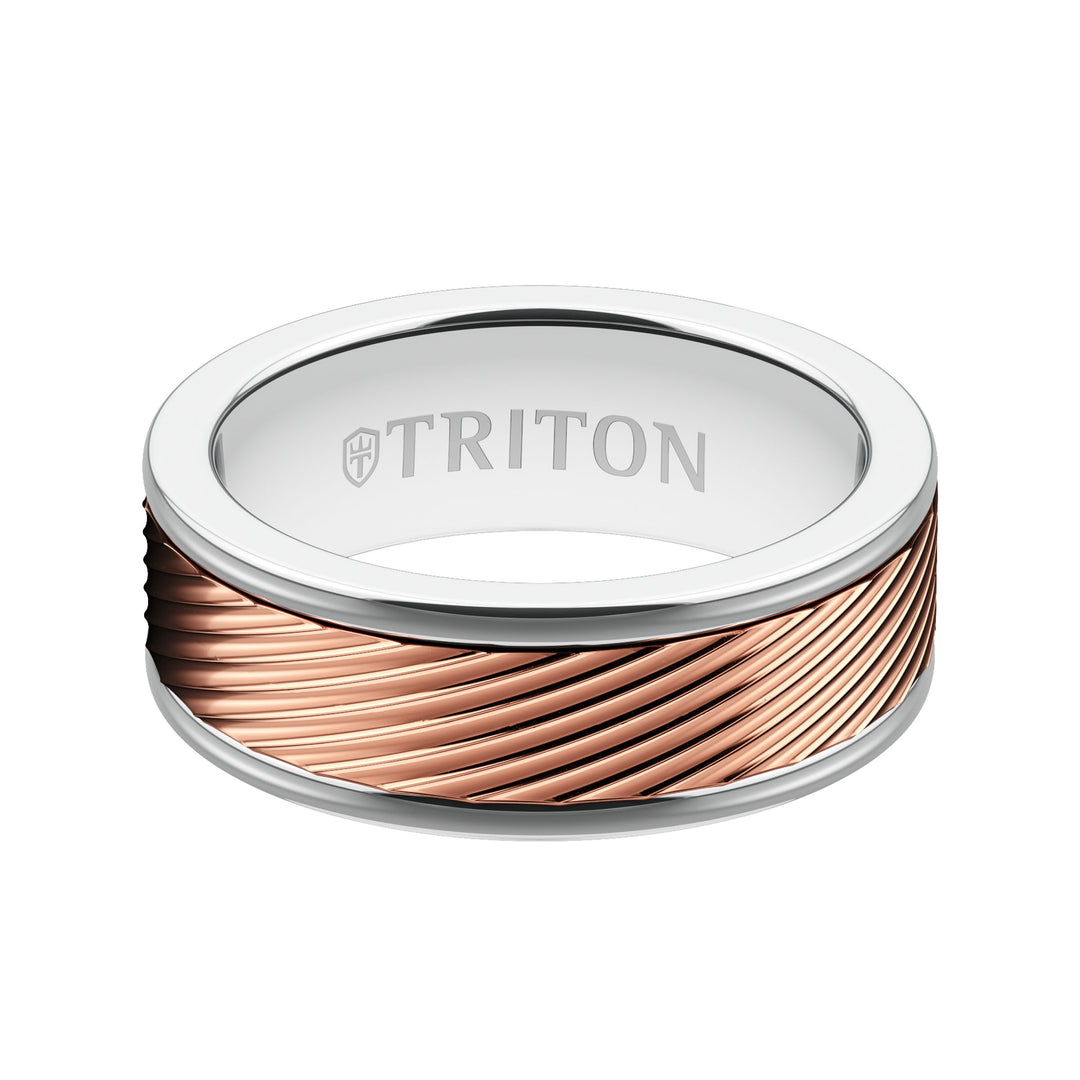 Bright Finish Round Edge Contemporary Wedding Band