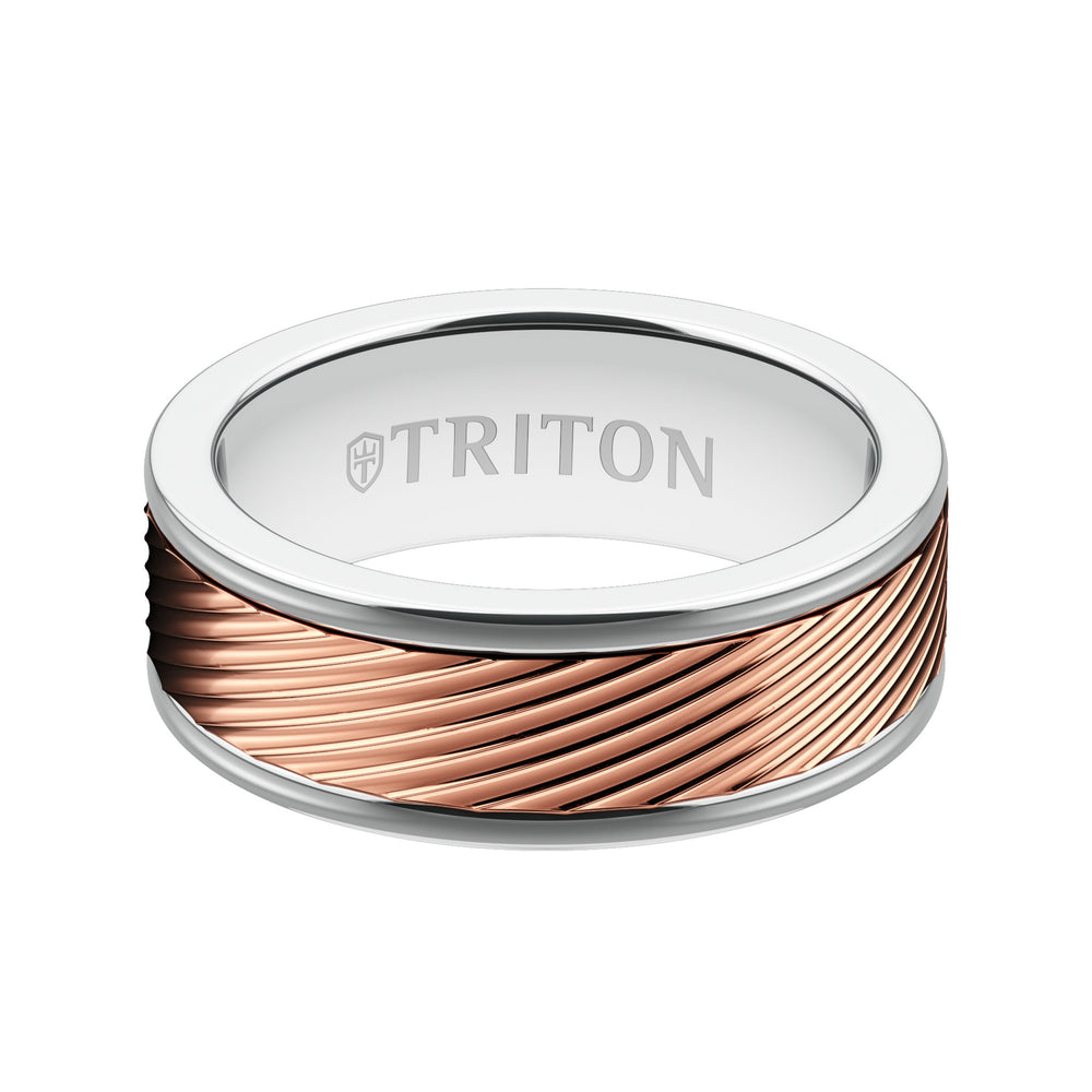 Bright Finish Round Edge Contemporary Wedding Band