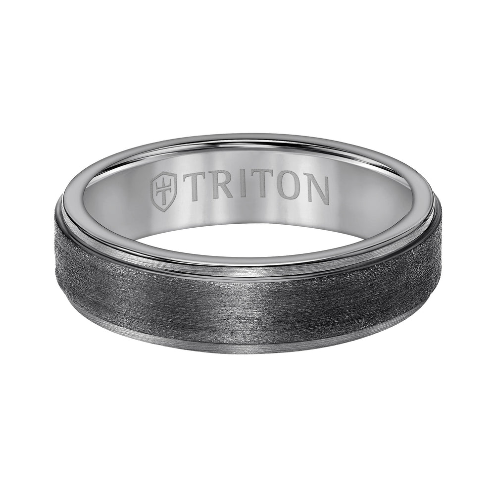 6MM Tantalum Ring - Satin Finish and Step Edge