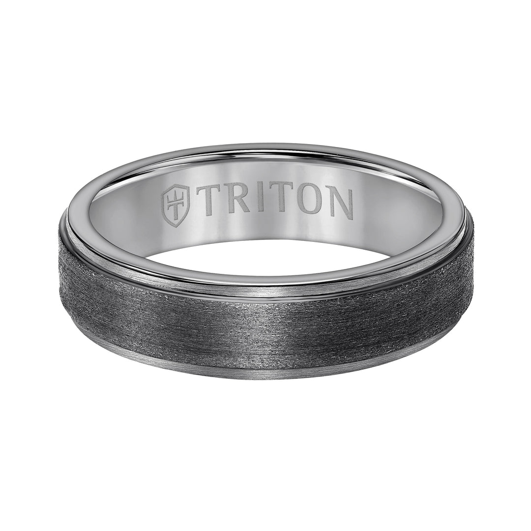 6MM Tantalum Ring - Satin Finish and Step Edge