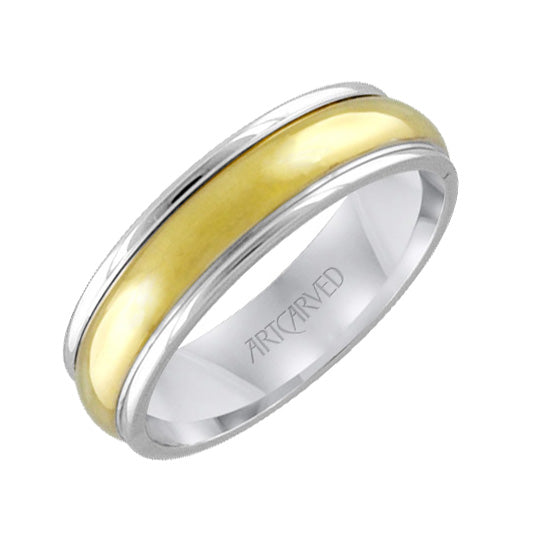 11-WV5103-G.00 - Goldman - Mens two toned wedding band