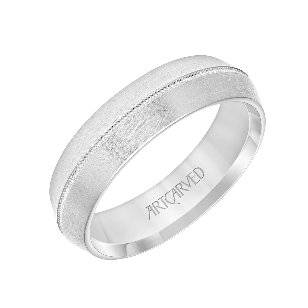 11-WV8989W6-G.00 - Goldman - 6MM Domed Knife Edge Band with Center Milgrain