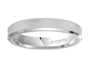 11-WV7188-G - ARTCARVED - Comfort Fit, engraved wedding band with beveled edges and satin finish
