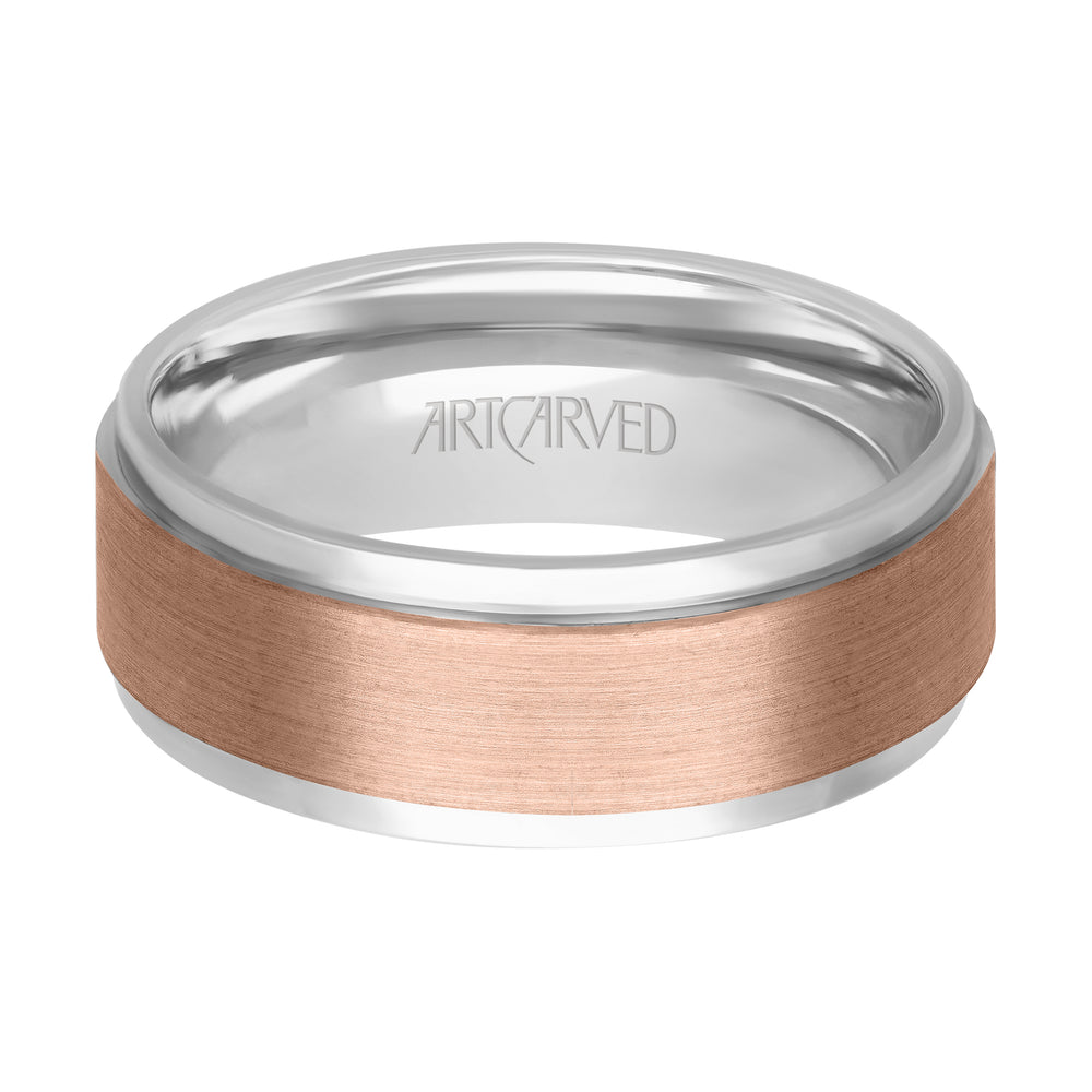 11-WV7478-G - ARTCARVED - Flat Satin finished flat edges Comfort Fit wedding band