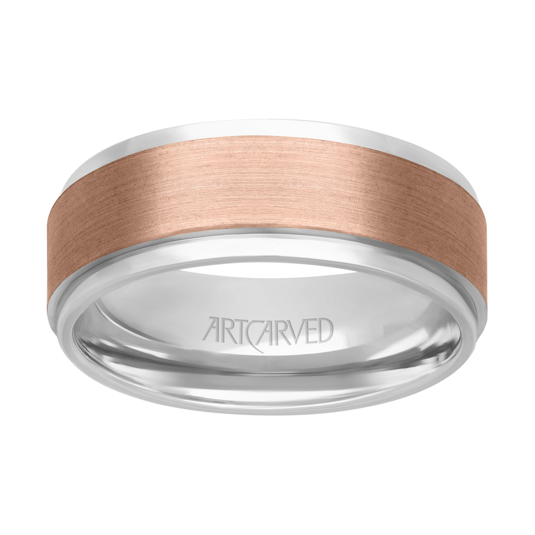 11-WV7478-G - ARTCARVED - Flat Satin finished flat edges Comfort Fit wedding band