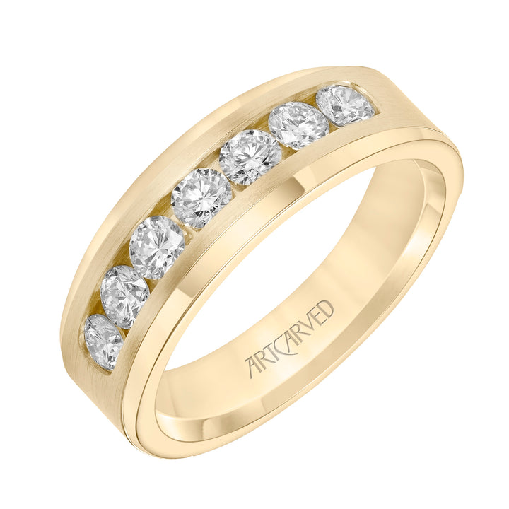 21-V8968-G - ARTCARVED - 1.0ct tw channel set diamond ring