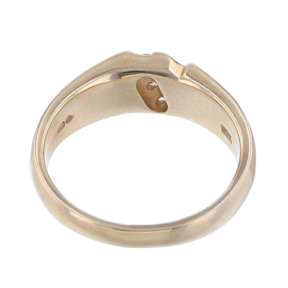 Diagonal Triple Diamond Ring
