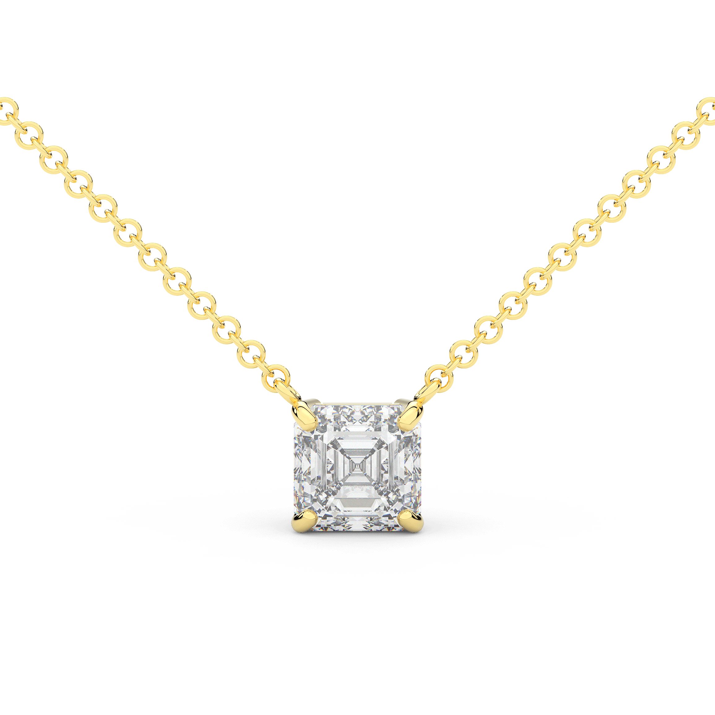 Nazar Lab 2.00CT ASSCHER CERTIFIED LAB DIAMOND SOLITAIRE PENDANT – Nazar's & Co ...