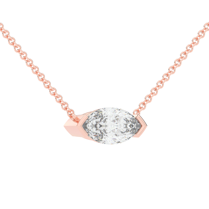 2.00CT MARQUISE CERTIFIED LAB DIAMOND SOLITAIRE PENDANT - Nazarelle