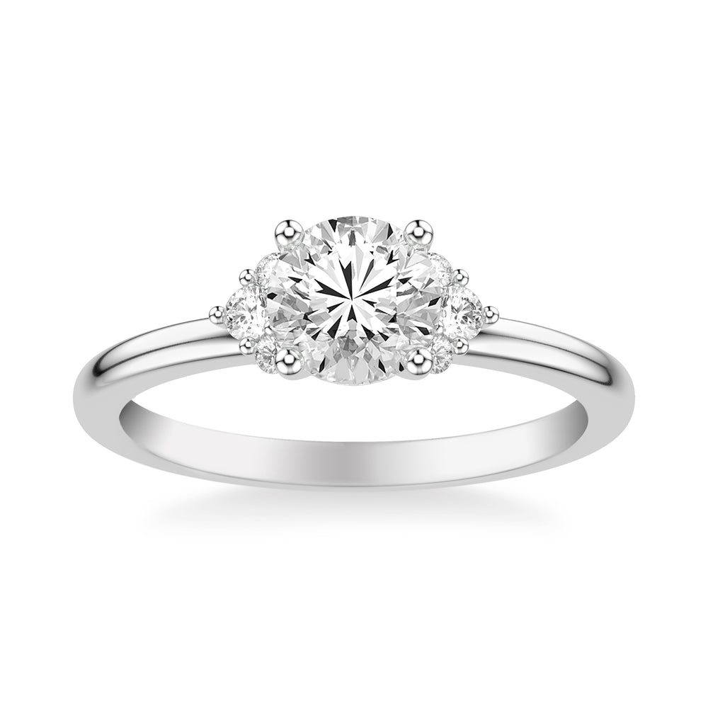 Classic Engagement Ring.  Center Stone is not included.